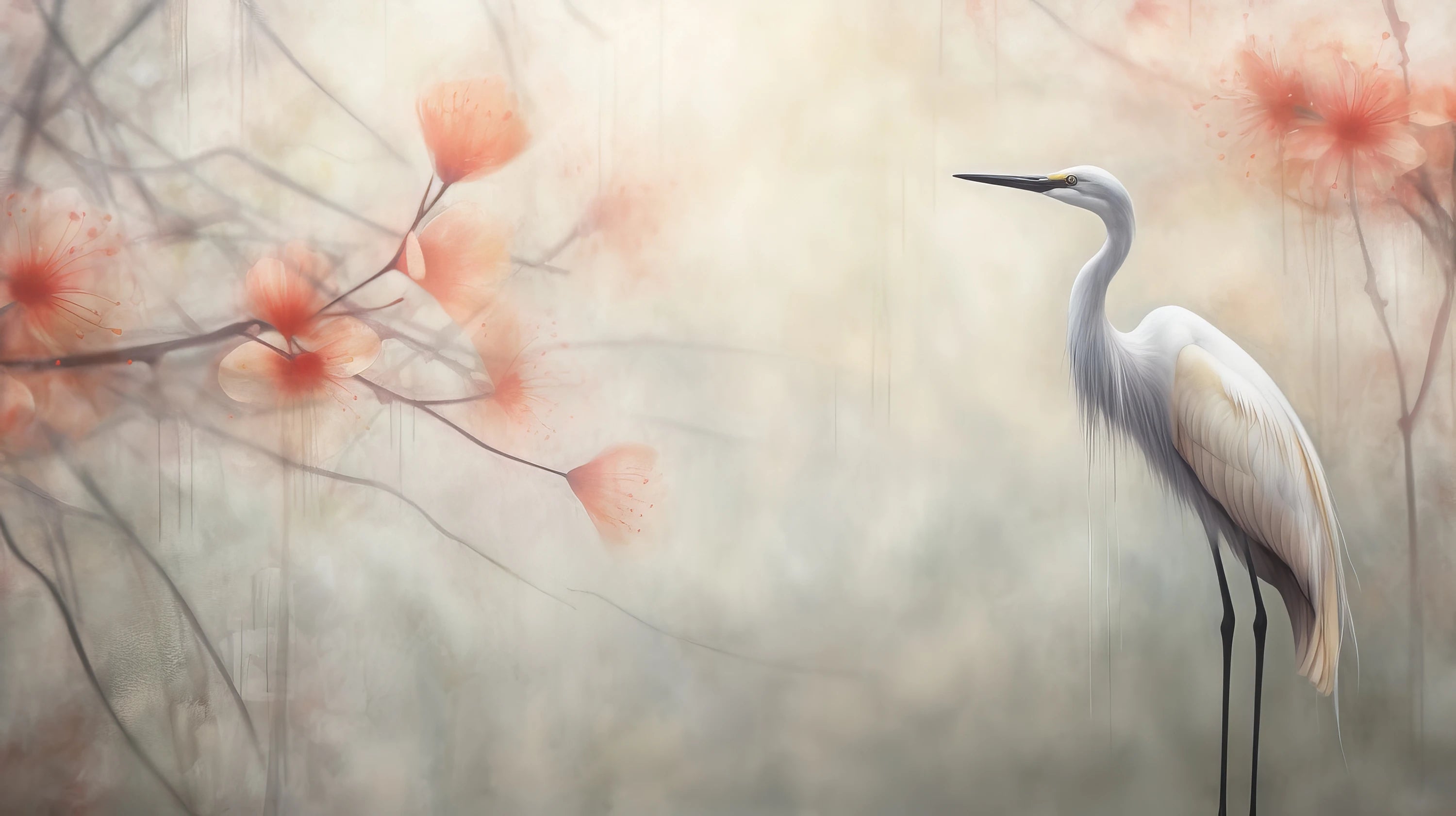 Mustervorschau: Prezentacja całego wzoru fototapety o nazwie Serene Heron