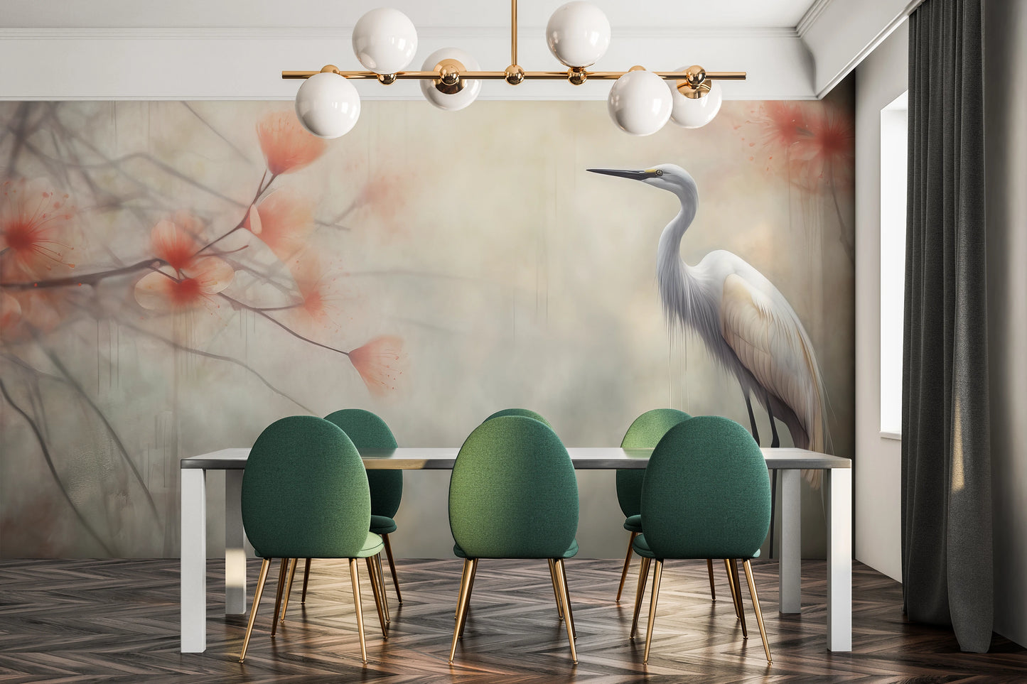 Fototapeta o nazwie Serene Heron użyta w aranzacji wnętrza.
