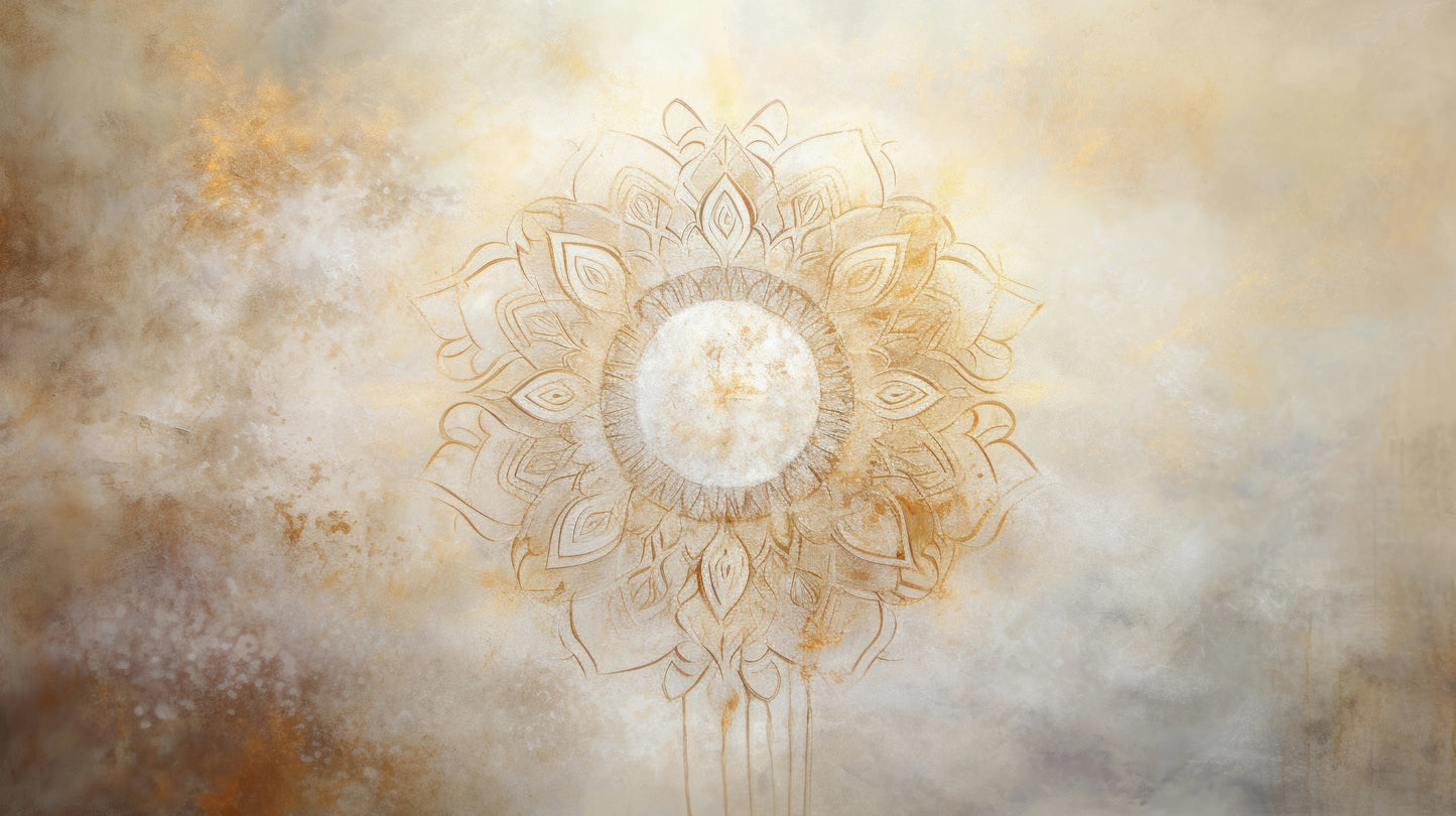 Prezentacja całego wzoru fototapety o nazwie Golden Radiance