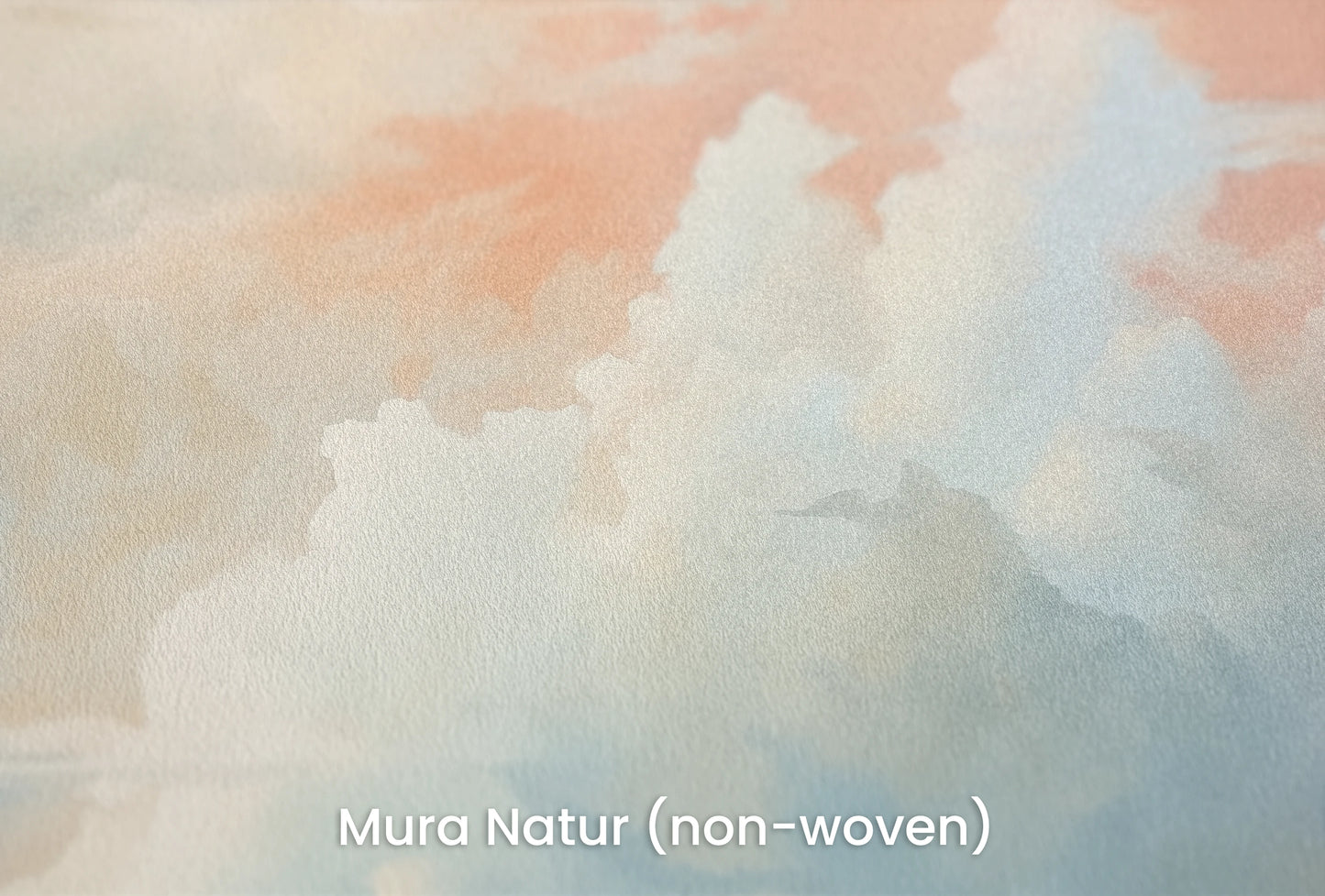 Zbliżenie na artystyczną fototapetę o nazwie Sunrise Canvas na podłożu Mura Natur (non-woven) - naturalne i ekologiczne podłoże.