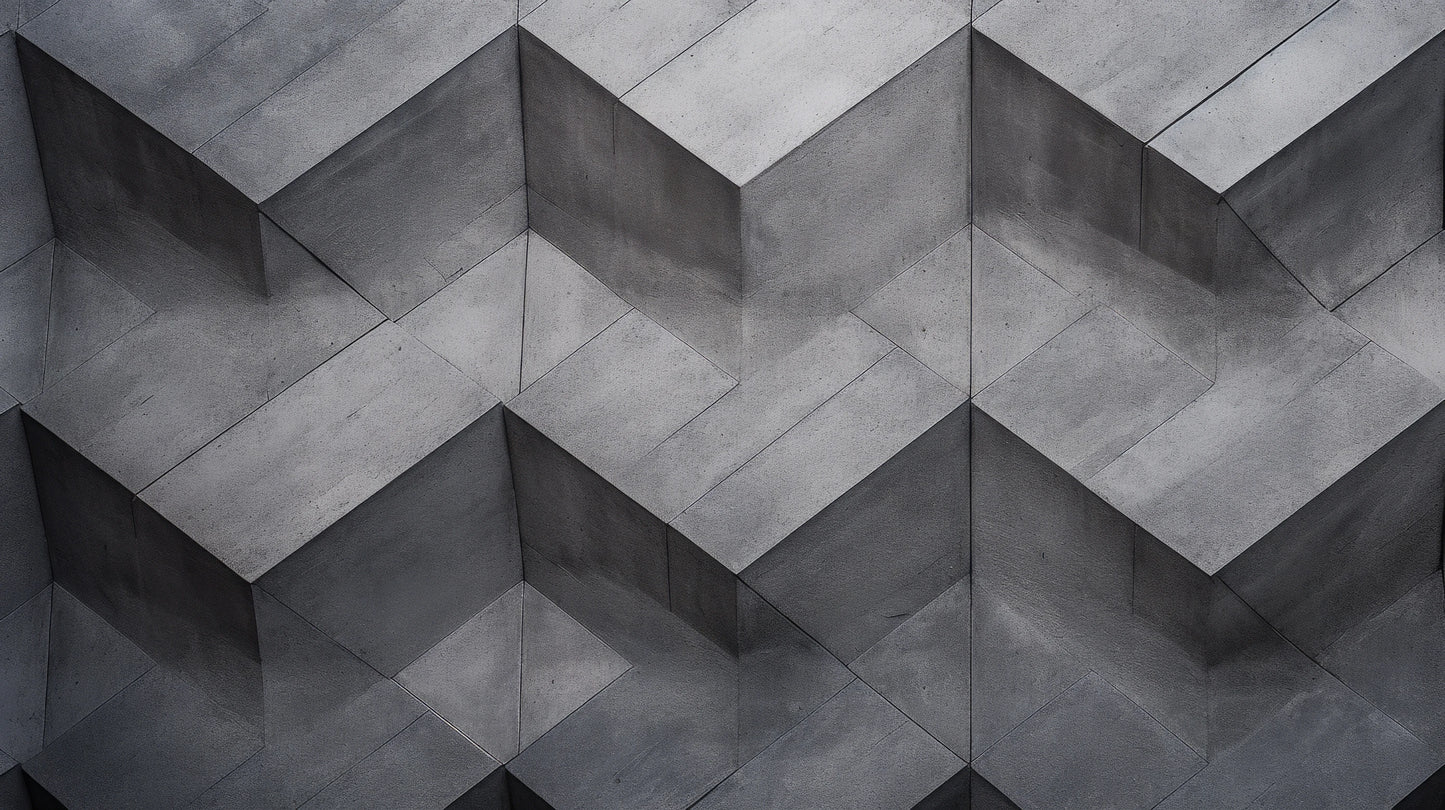 Prezentacja całego wzoru fototapety o nazwie Zigzag Concrete