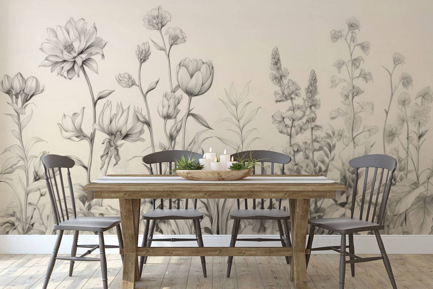 Fototapeta o nazwie Floral Array użyta w aranzacji wnętrza.