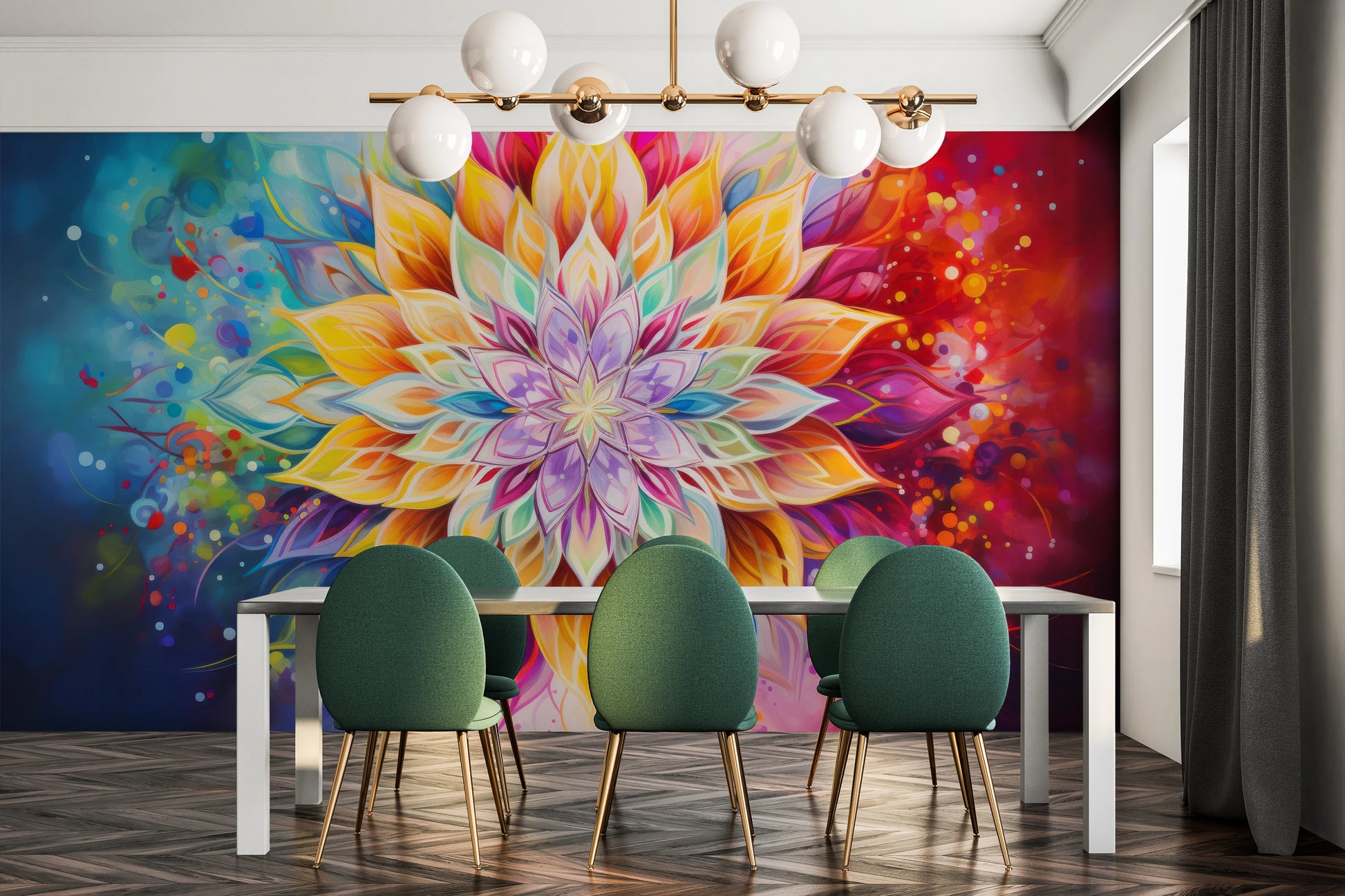 Fototapeta o nazwie Luminous Petals użyta w aranzacji wnętrza.