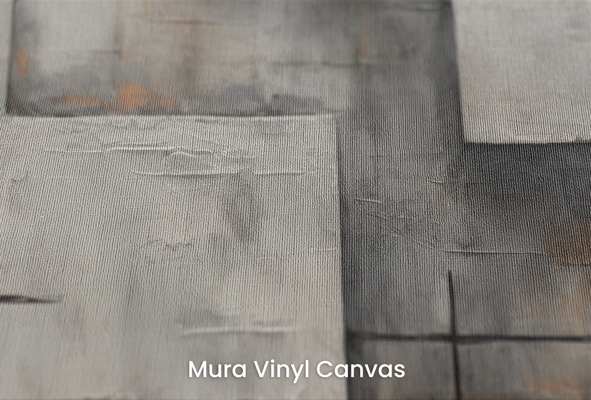 Zbliżenie na artystyczną fototapetę o nazwie Abstract Grayscale na podłożu Mura Vinyl Canvas - faktura naturalnego płótna.
