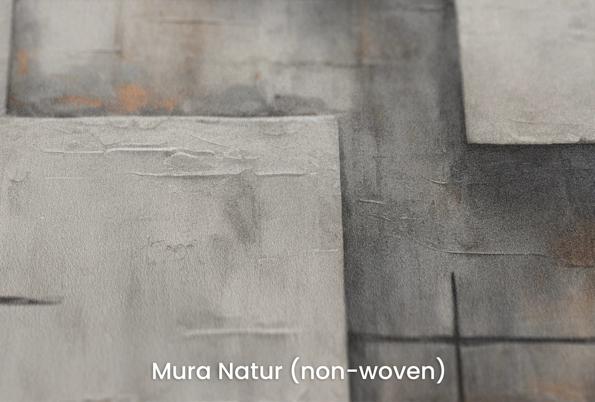 Zbliżenie na artystyczną fototapetę o nazwie Abstract Grayscale na podłożu Mura Natur (non-woven) - naturalne i ekologiczne podłoże.