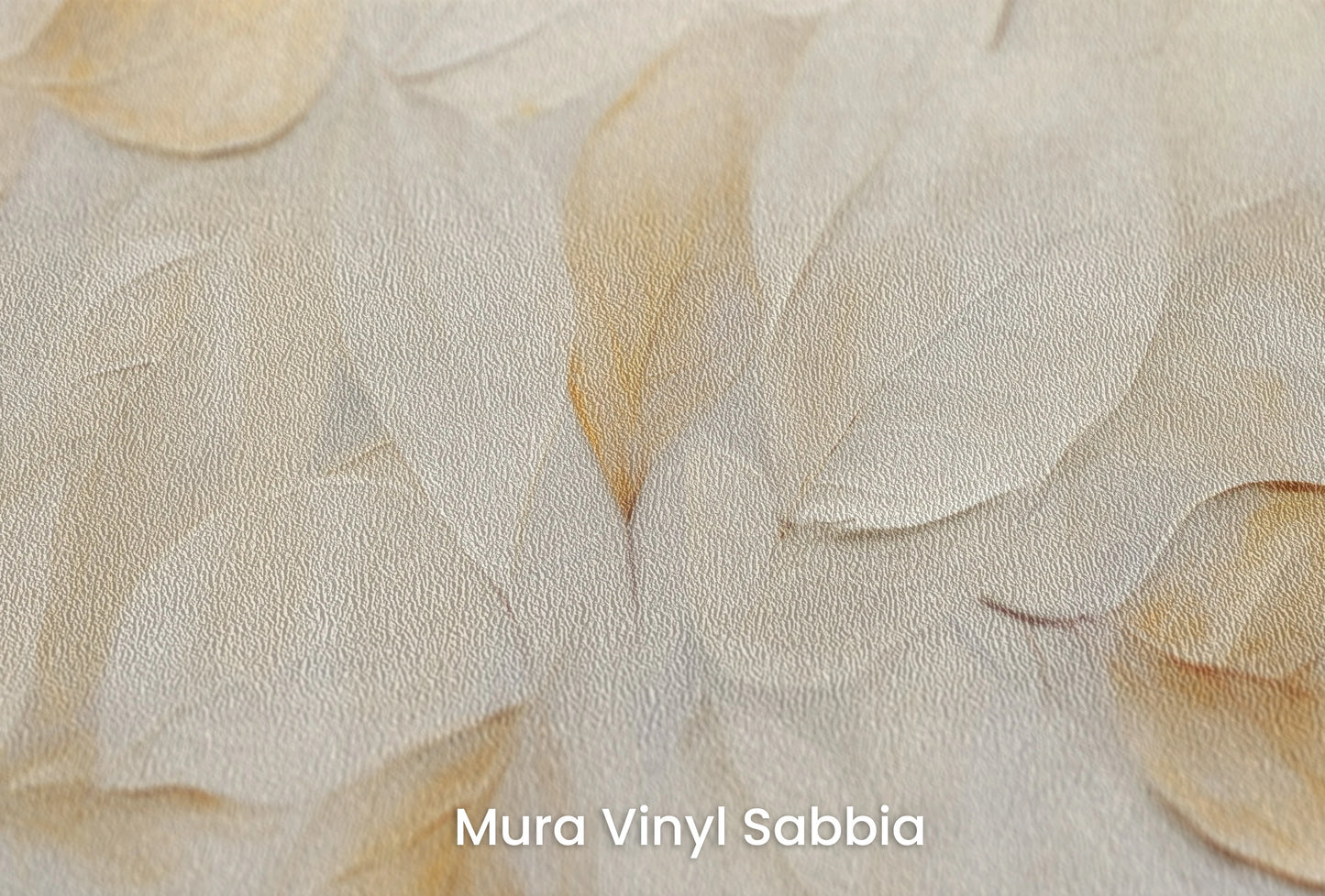 Zbliżenie na artystyczną fototapetę o nazwie Autumn Melody #2 na podłożu Mura Vinyl Sabbia struktura grubego ziarna piasku.