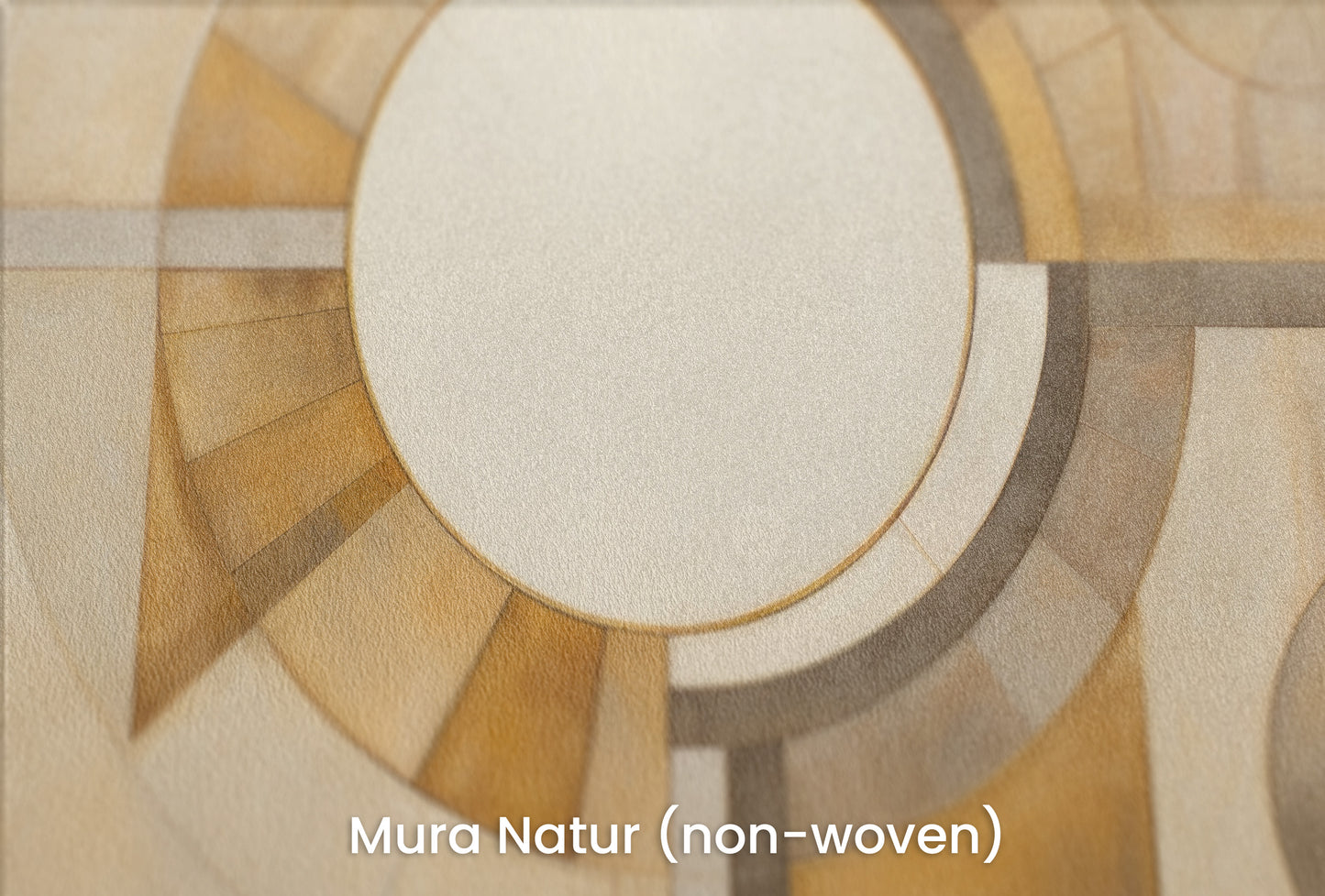 Zbliżenie na artystyczną fototapetę o nazwie ASTRAL CIRCULARITY na podłożu Mura Natur (non-woven) - naturalne i ekologiczne podłoże.