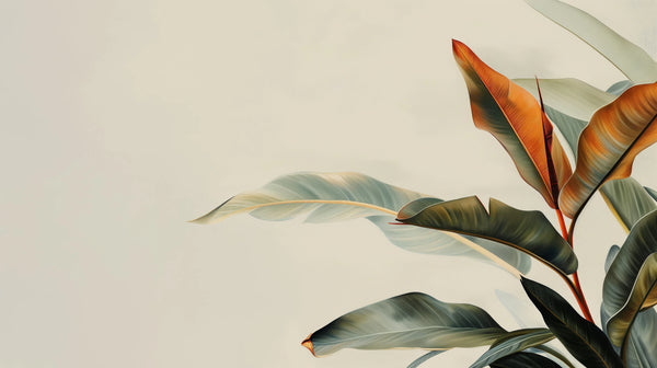 Canopée Zen - papier peint moderne avec des feuilles dans des teintes atténuées de vert