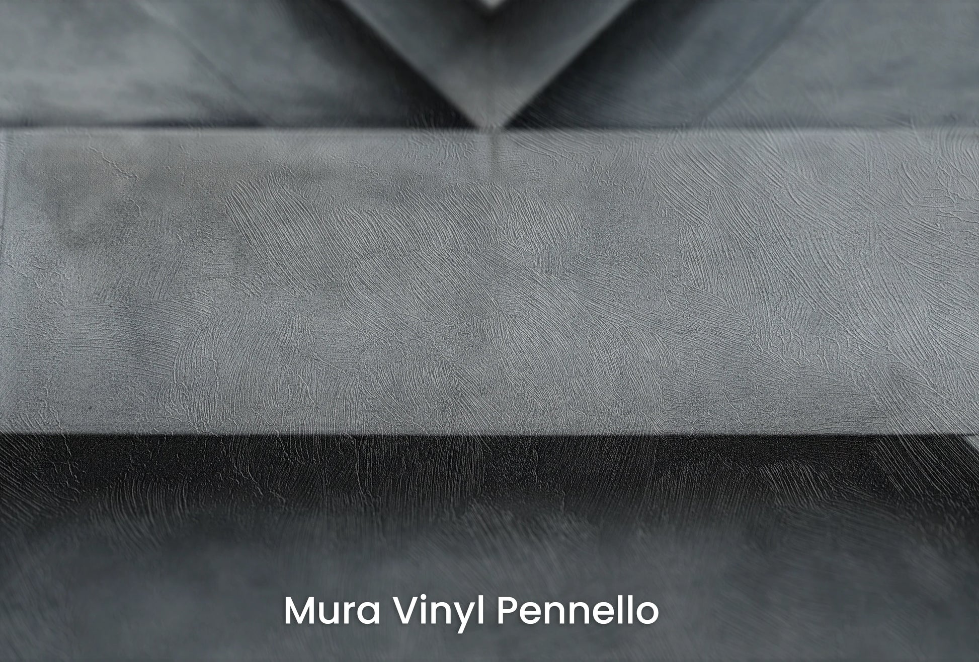Zbliżenie na artystyczną fototapetę o nazwie Chevron Depth na podłożu Mura Vinyl Pennello - faktura pociągnięć pędzla malarskiego.