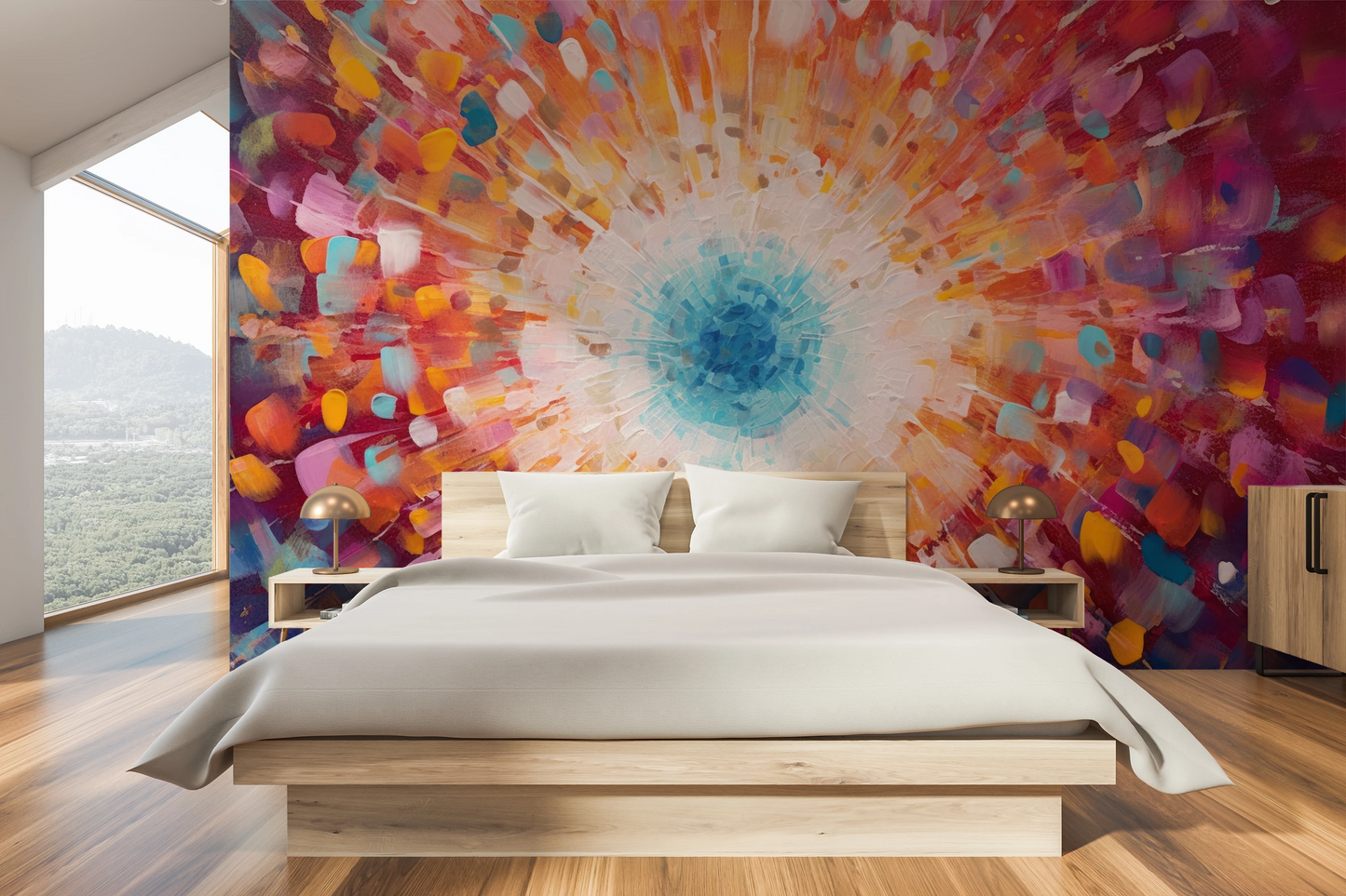 Fototapeta o nazwie Vibrant Mosaic użyta w aranzacji wnętrza.
