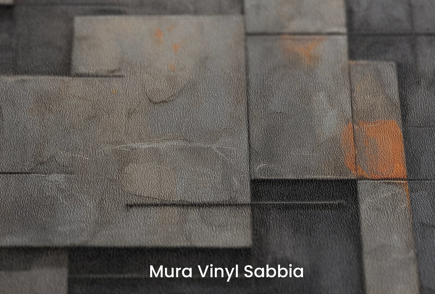 Zbliżenie na artystyczną fototapetę o nazwie Urban Canvas #2 na podłożu Mura Vinyl Sabbia struktura grubego ziarna piasku.