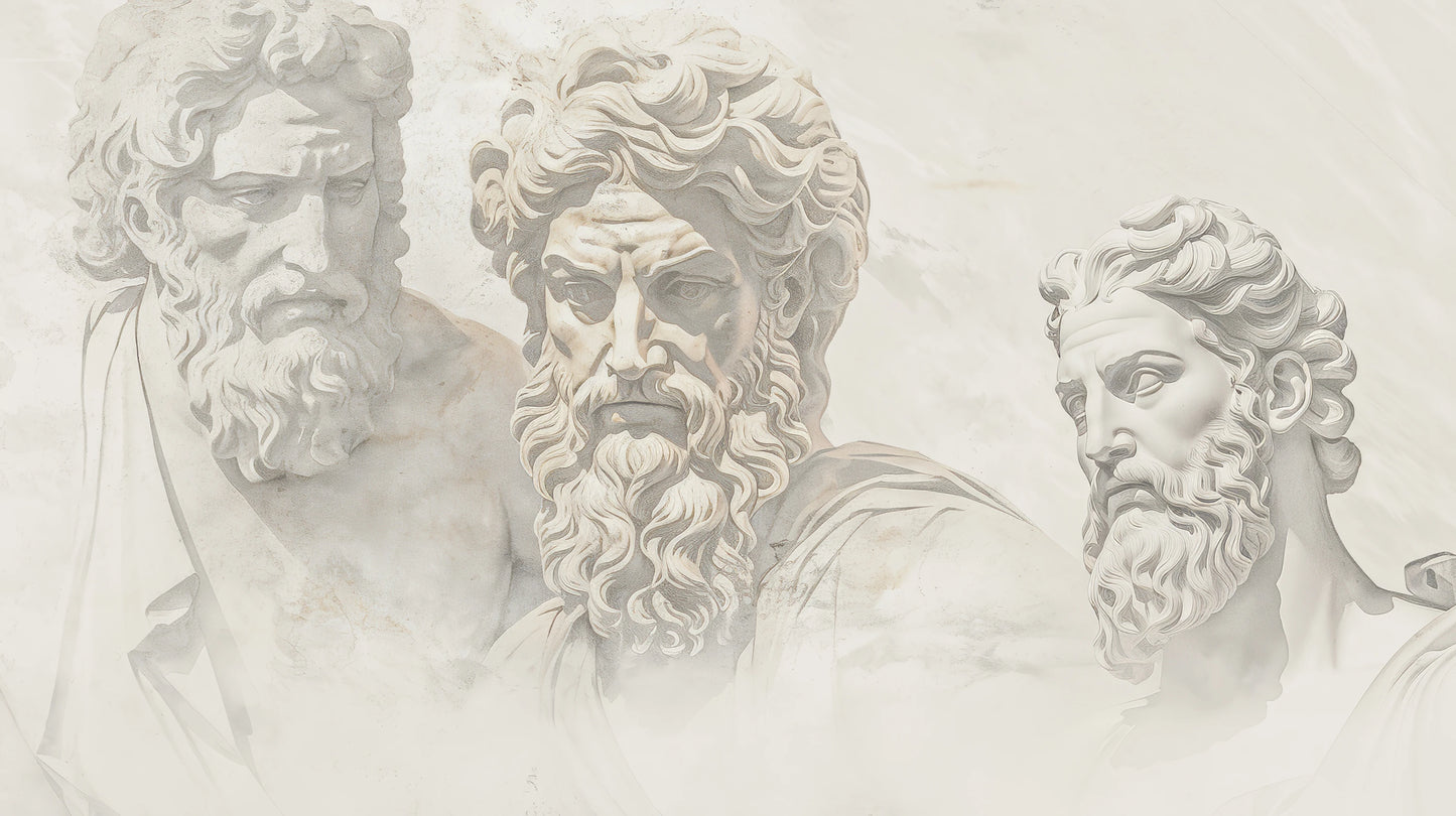 Prezentacja całego wzoru fototapety o nazwie Titans of Thought