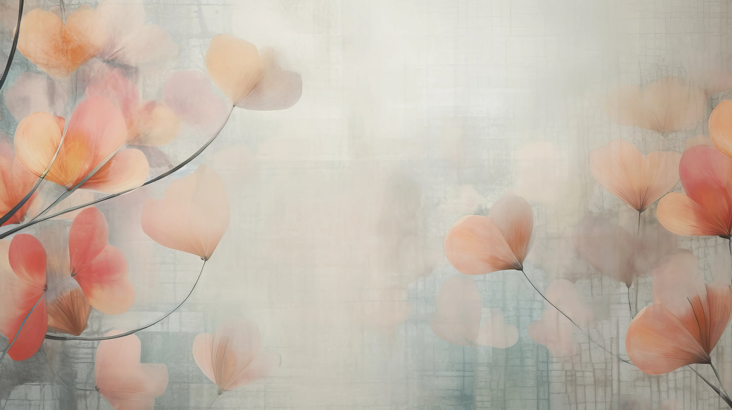 Prezentacja całego wzoru fototapety o nazwie Abstract Blossom Art
