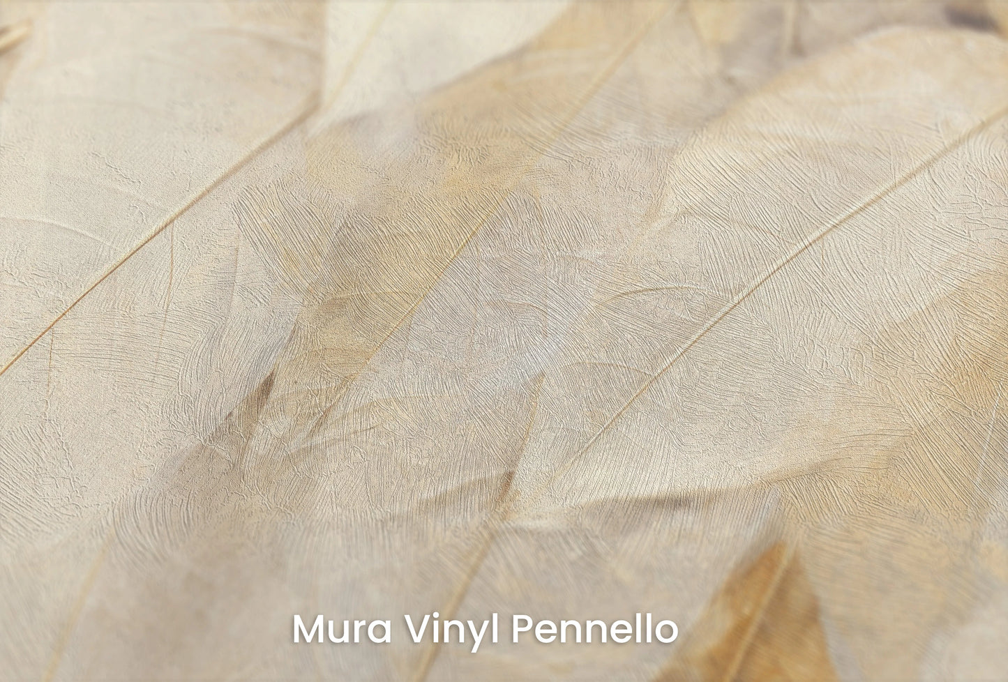 Zbliżenie na artystyczną fototapetę o nazwie Whisper of Nature na podłożu Mura Vinyl Pennello - faktura pociągnięć pędzla malarskiego.