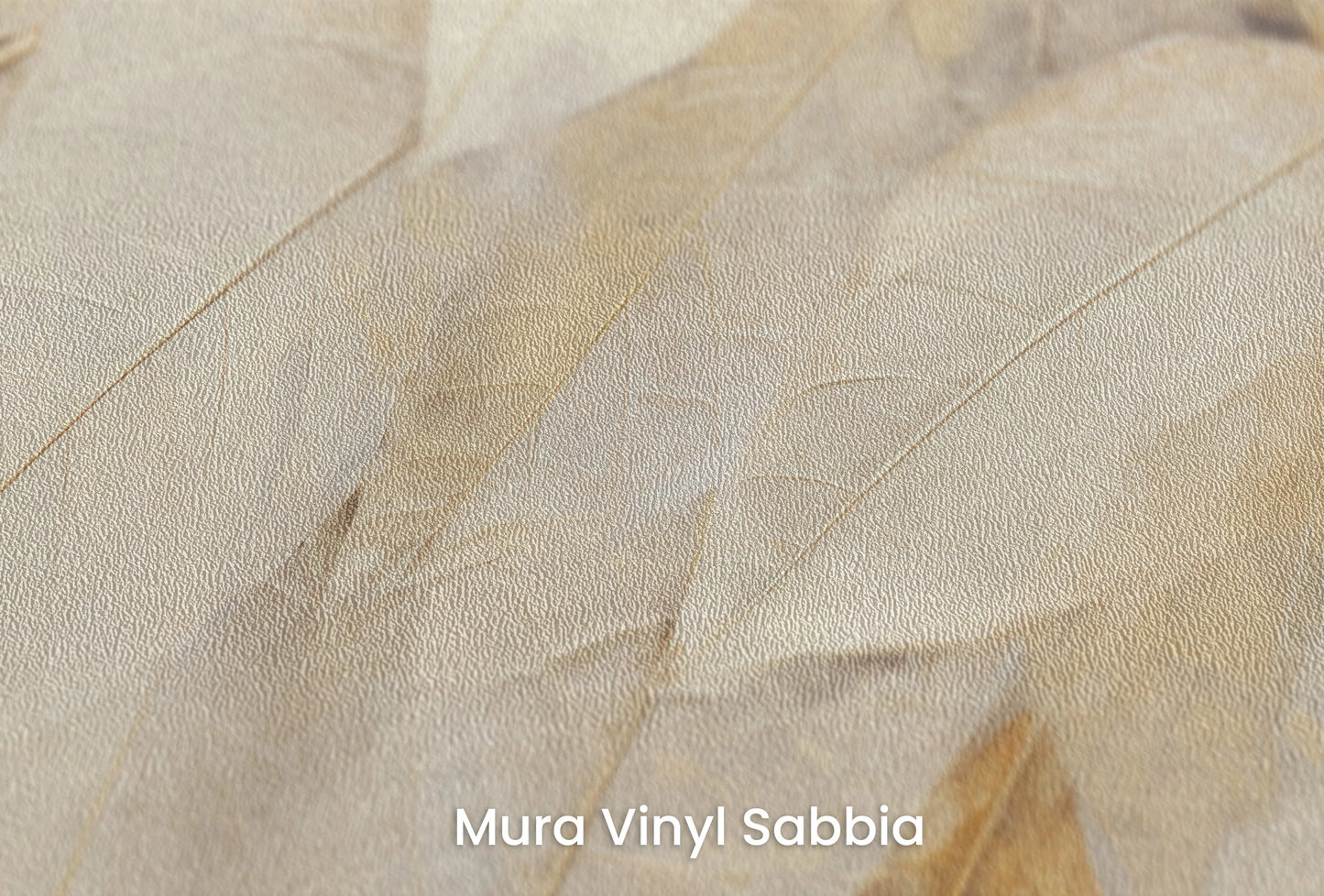 Zbliżenie na artystyczną fototapetę o nazwie Whisper of Nature na podłożu Mura Vinyl Sabbia struktura grubego ziarna piasku.