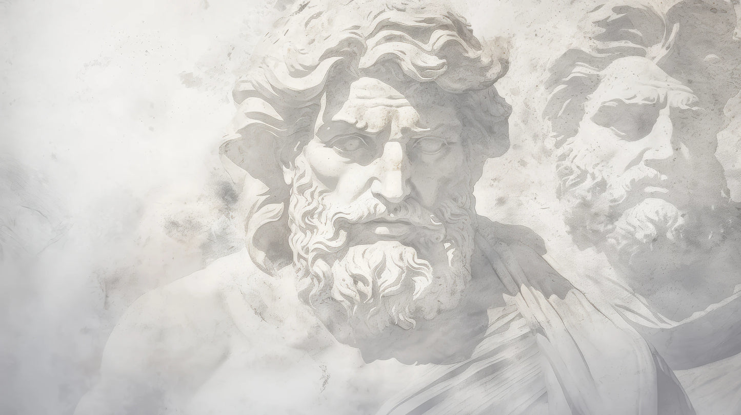 Prezentacja całego wzoru fototapety o nazwie Mythical Echoes