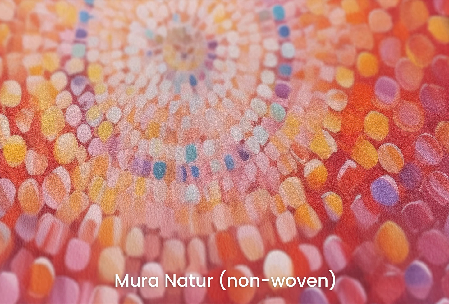Zbliżenie na artystyczną fototapetę o nazwie Cosmic Burst na podłożu Mura Natur (non-woven) - naturalne i ekologiczne podłoże.