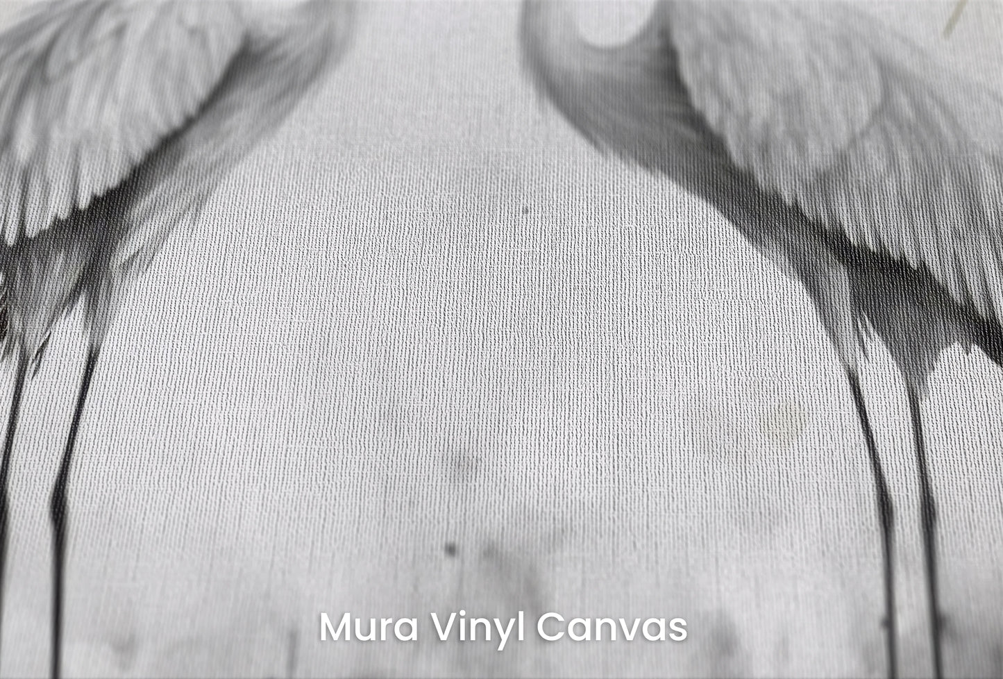 Zbliżenie na artystyczną fototapetę o nazwie Starry Harmony na podłożu Mura Vinyl Canvas - faktura naturalnego płótna.