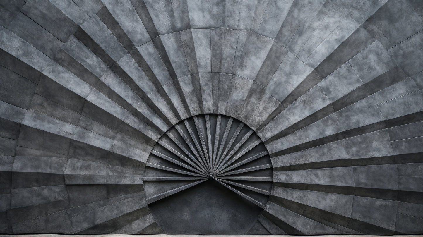 Prezentacja całego wzoru fototapety o nazwie Sunburst Concrete
