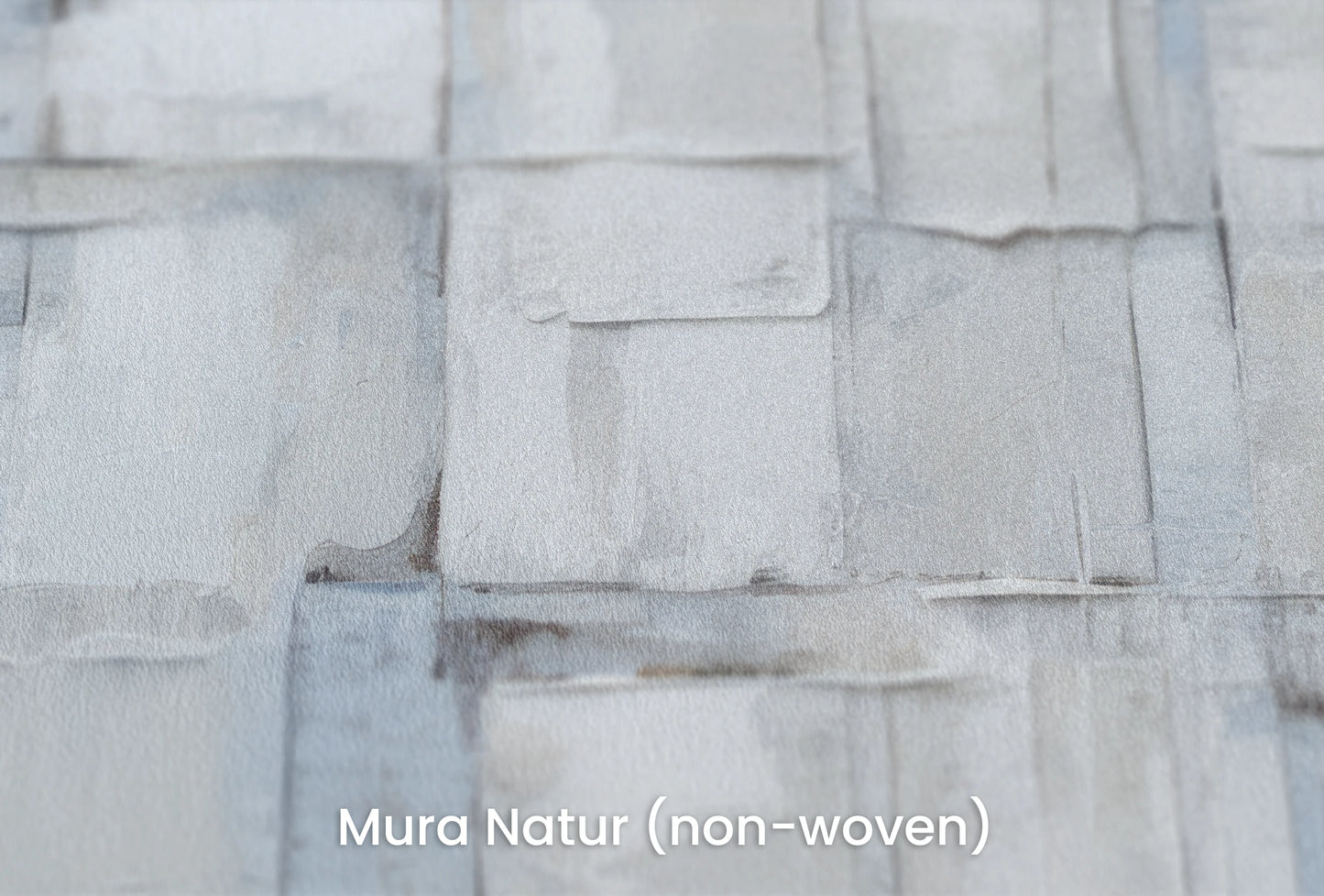 Zbliżenie na artystyczną fototapetę o nazwie Gentle Ice na podłożu Mura Natur (non-woven) - naturalne i ekologiczne podłoże.
