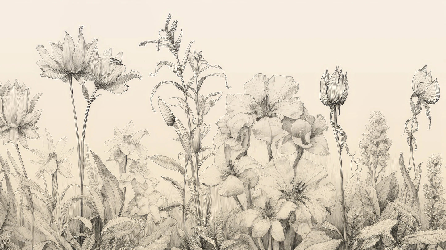 Prezentacja całego wzoru fototapety o nazwie Verdant Dreams