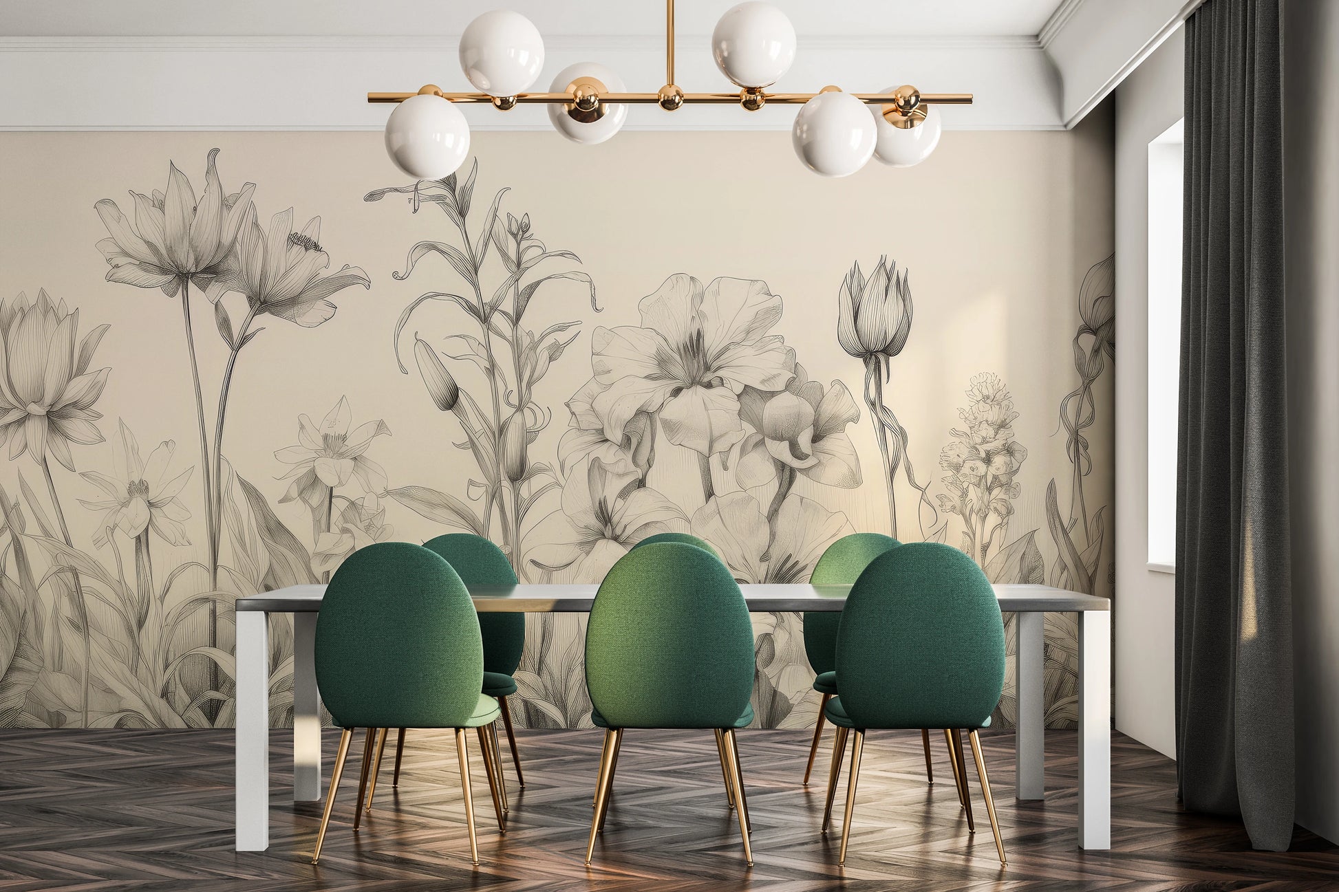 Fototapeta o nazwie Verdant Dreams użyta w aranzacji wnętrza.