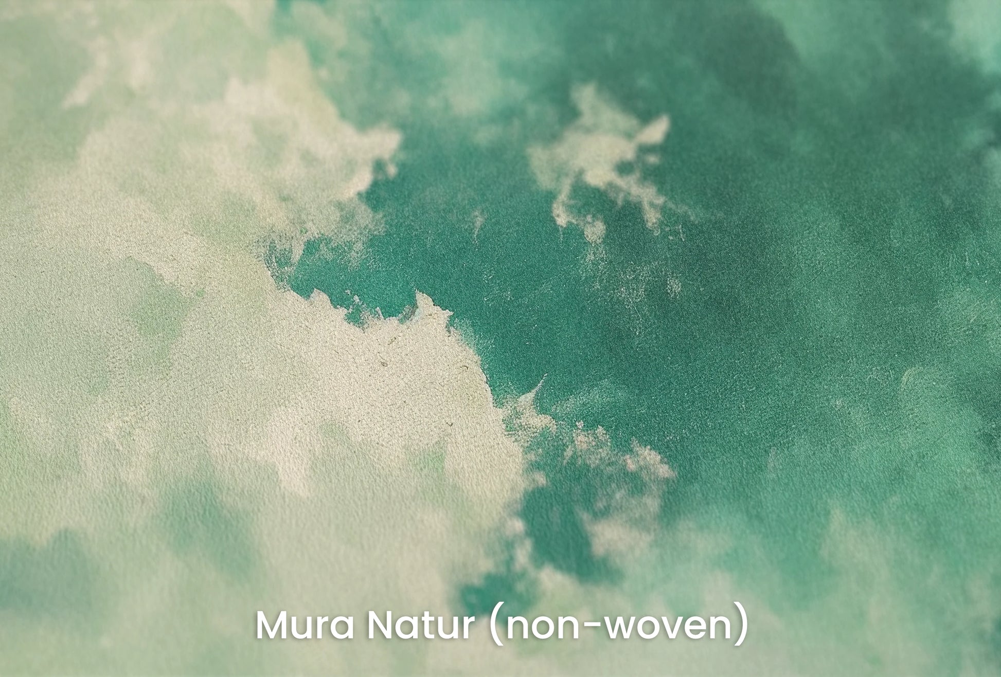 Zbliżenie na artystyczną fototapetę o nazwie Verdant Whisper #2 na podłożu Mura Natur (non-woven) - naturalne i ekologiczne podłoże.