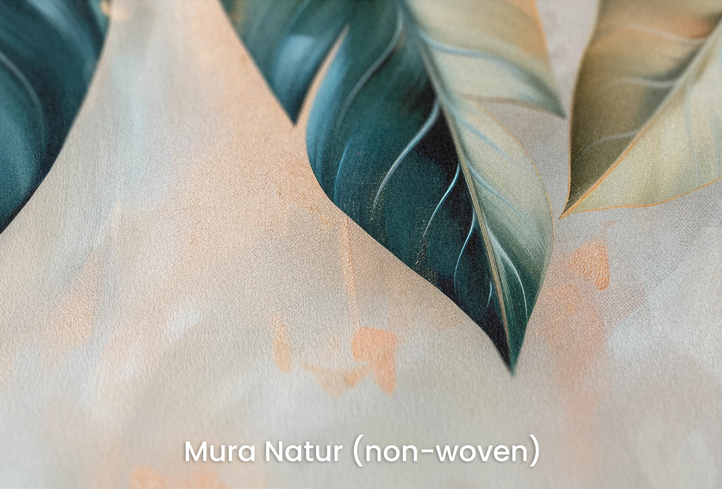 Zbliżenie na artystyczną fototapetę o nazwie Mystic Frost na podłożu Mura Natur (non-woven) - naturalne i ekologiczne podłoże.