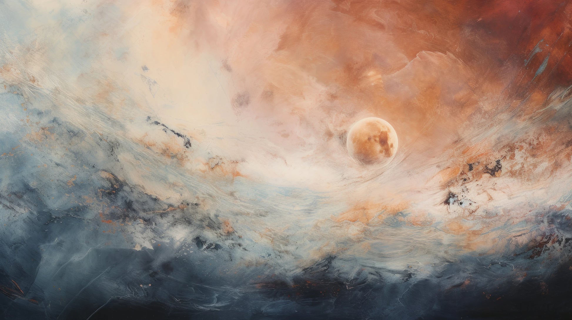 Prezentacja całego wzoru fototapety o nazwie Mars' Horizon #2