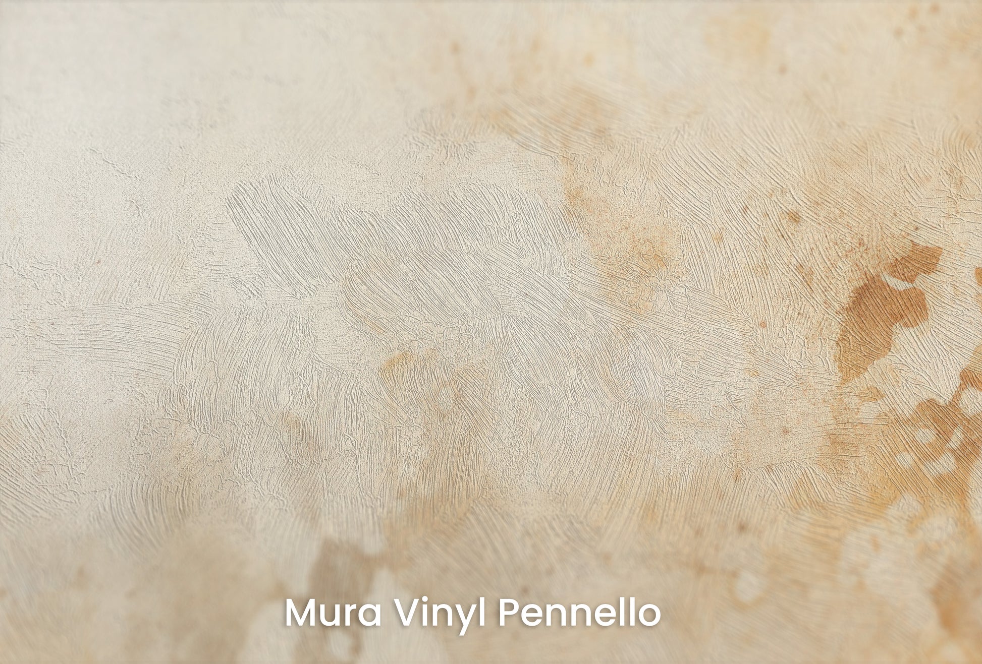 Zbliżenie na artystyczną fototapetę o nazwie TERRA CLOUDS ABSTRACTION na podłożu Mura Vinyl Pennello - faktura pociągnięć pędzla malarskiego.