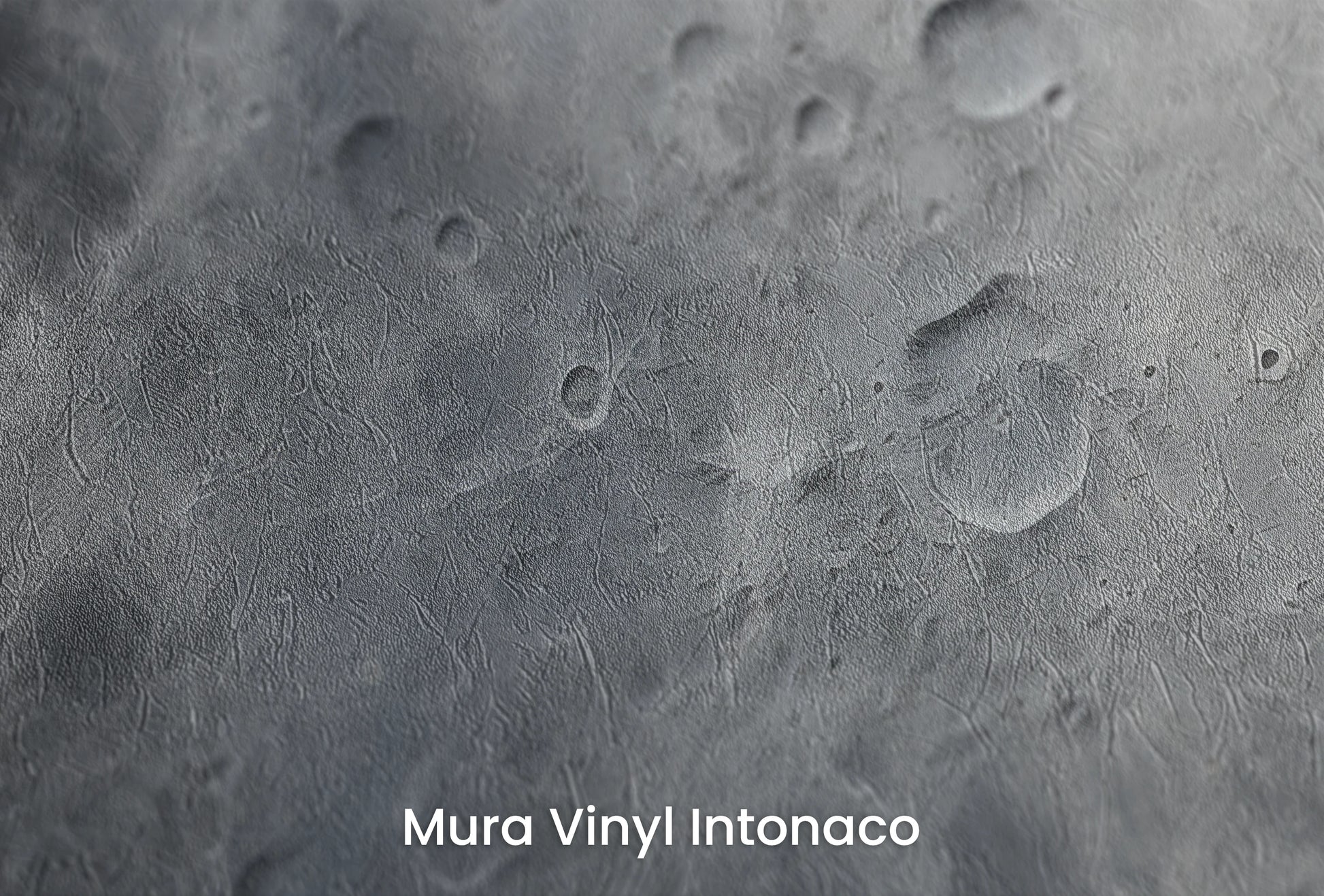 Zbliżenie na artystyczną fototapetę o nazwie Moon's Monochrome #2 na podłożu Mura Vinyl Intonaco - struktura tartego tynku.