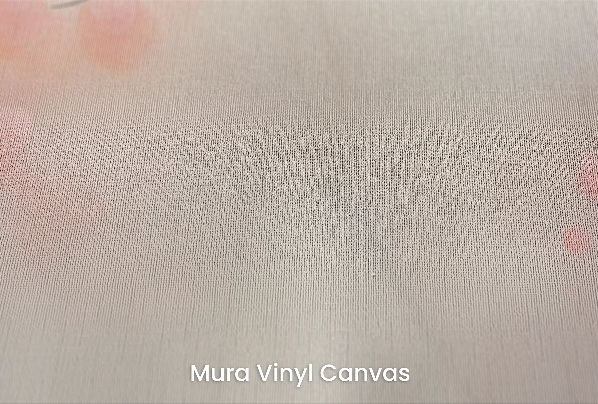 Zbliżenie na artystyczną fototapetę o nazwie Berry Mist na podłożu Mura Vinyl Canvas - faktura naturalnego płótna.