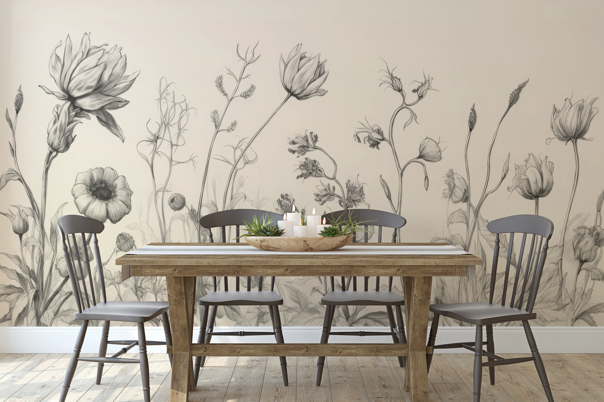 Fototapeta o nazwie Blossom Array użyta w aranzacji wnętrza.