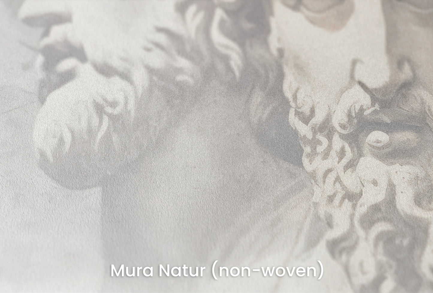 Zbliżenie na artystyczną fototapetę o nazwie Antiquity's Whisper na podłożu Mura Natur (non-woven) - naturalne i ekologiczne podłoże.