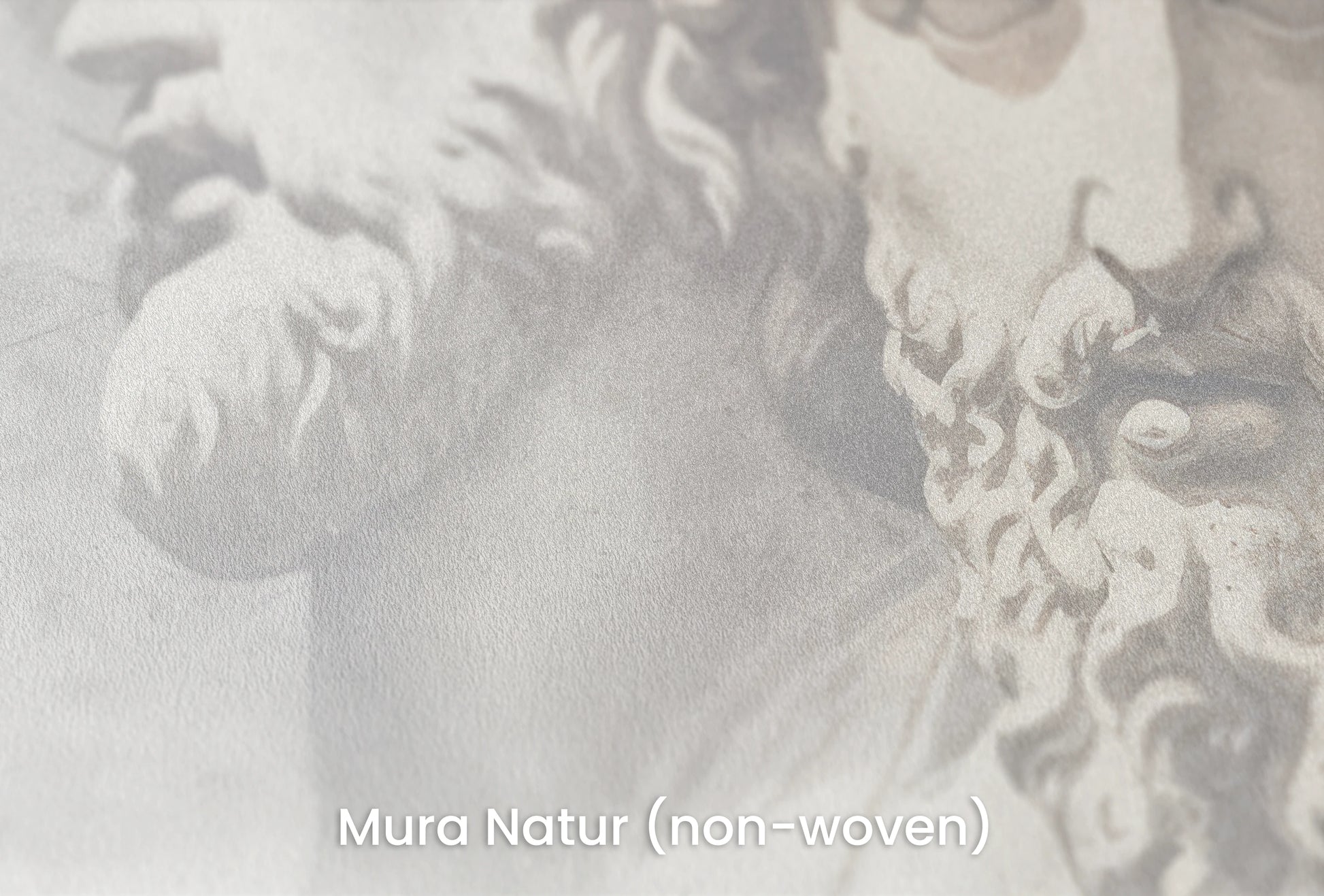 Zbliżenie na artystyczną fototapetę o nazwie Antiquity's Whisper na podłożu Mura Natur (non-woven) - naturalne i ekologiczne podłoże.