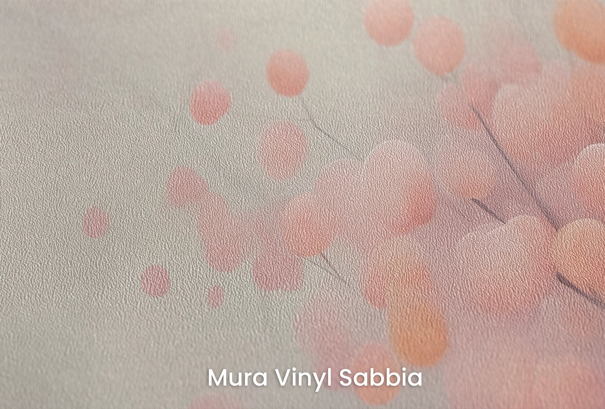 Zbliżenie na artystyczną fototapetę o nazwie Autumn Berries na podłożu Mura Vinyl Sabbia struktura grubego ziarna piasku.