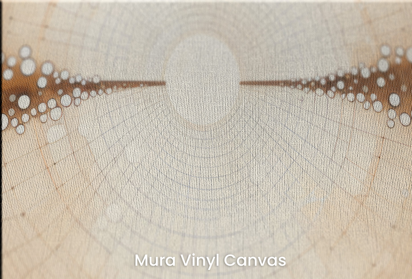 Zbliżenie na artystyczną fototapetę o nazwie COSMIC BRIDGE IN WOODSY SPHERES na podłożu Mura Vinyl Canvas - faktura naturalnego płótna.