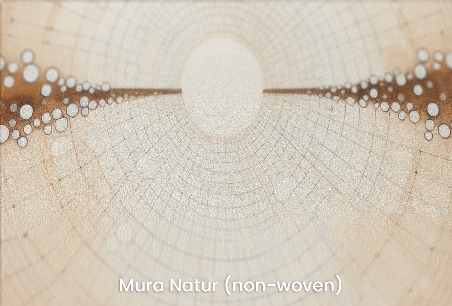 Zbliżenie na artystyczną fototapetę o nazwie COSMIC BRIDGE IN WOODSY SPHERES na podłożu Mura Natur (non-woven) - naturalne i ekologiczne podłoże.