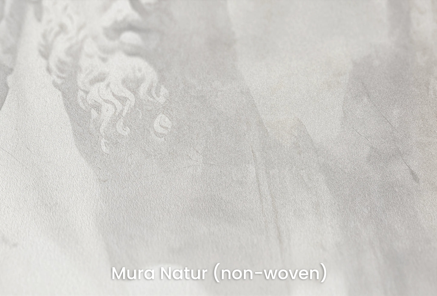 Zbliżenie na artystyczną fototapetę o nazwie Stoic Duo na podłożu Mura Natur (non-woven) - naturalne i ekologiczne podłoże.