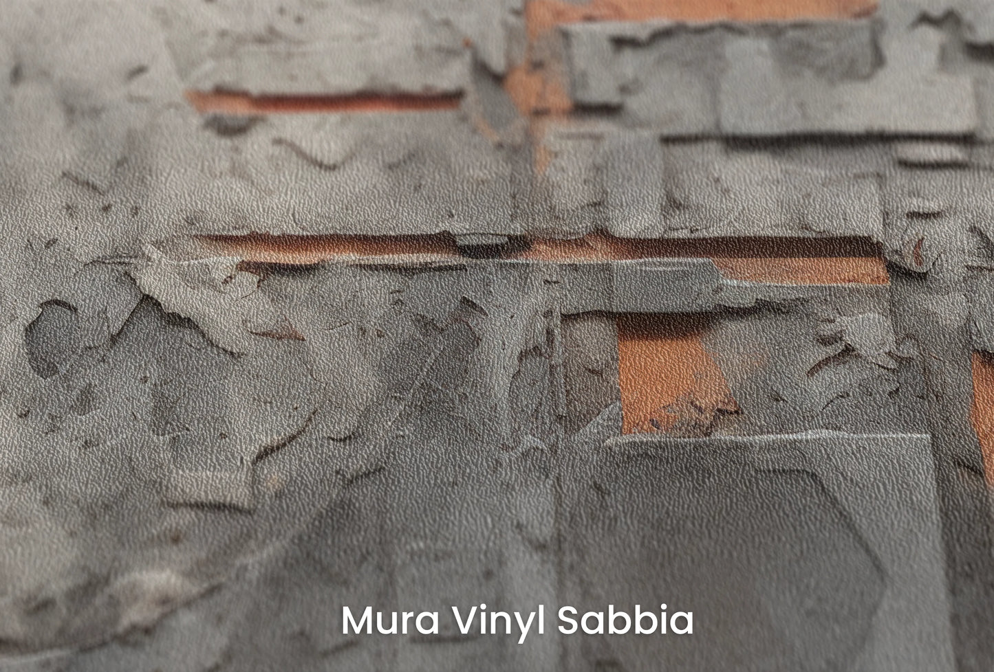 Zbliżenie na artystyczną fototapetę o nazwie Lunar Concrete na podłożu Mura Vinyl Sabbia struktura grubego ziarna piasku.
