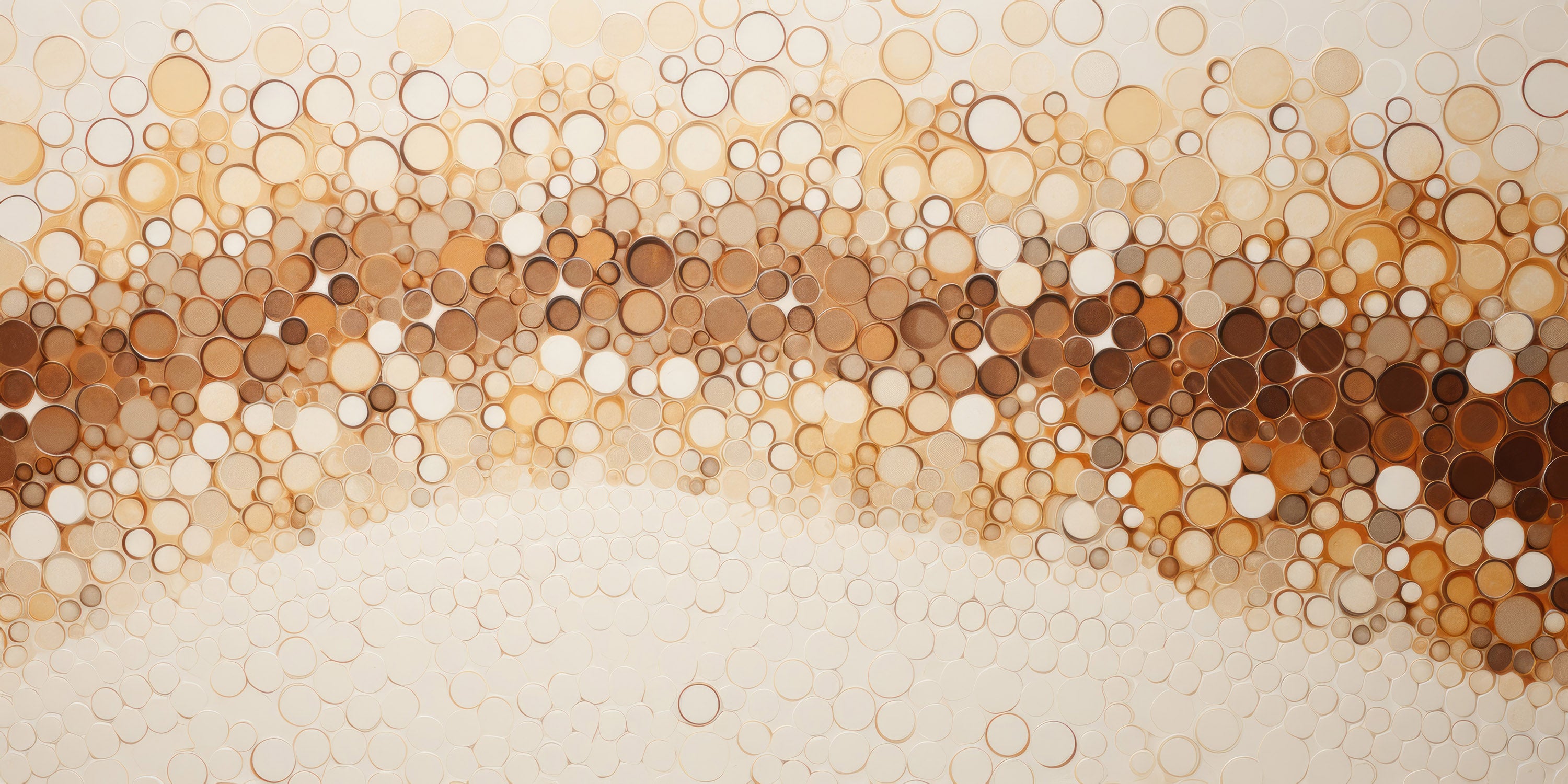 Mustervorschau: Prezentacja całego wzoru fototapety o nazwie AMBER BUBBLES CASCADE