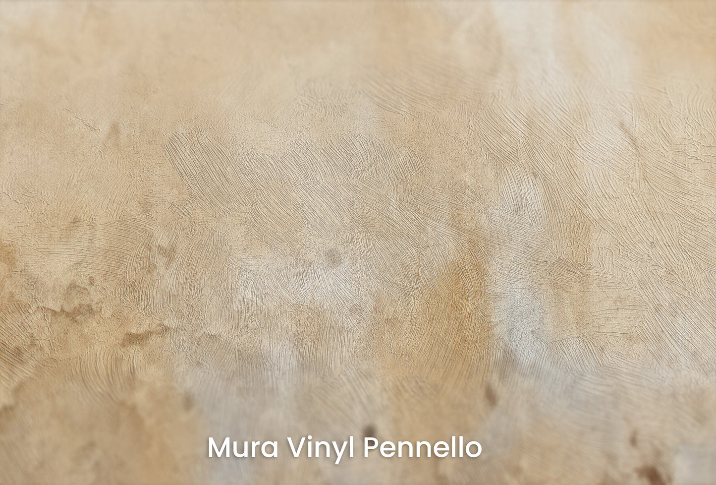 Zbliżenie na artystyczną fototapetę o nazwie ANCIENT SCROLL CANVAS na podłożu Mura Vinyl Pennello - faktura pociągnięć pędzla malarskiego.