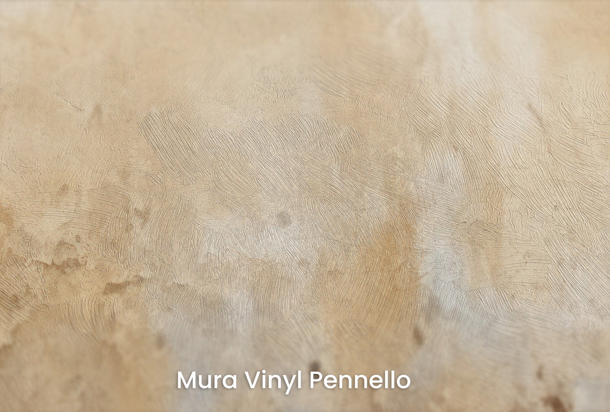 Zbliżenie na artystyczną fototapetę o nazwie ANCIENT SCROLL CANVAS na podłożu Mura Vinyl Pennello - faktura pociągnięć pędzla malarskiego.