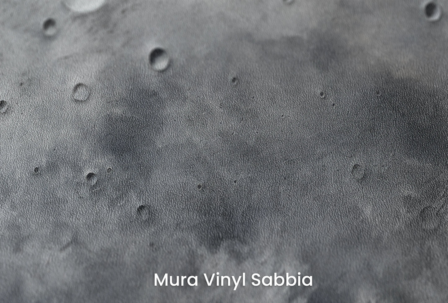Zbliżenie na artystyczną fototapetę o nazwie Pluto's Mystery na podłożu Mura Vinyl Sabbia struktura grubego ziarna piasku.