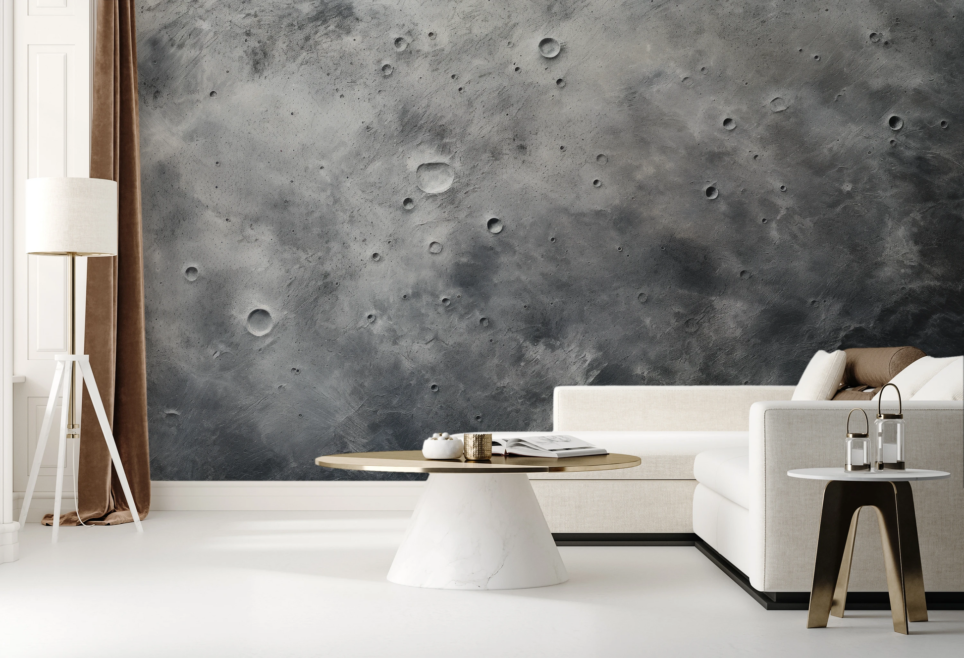 Fototapeta artystyczna o nazwie Pluto's Mystery pokazana w aranżacji wnętrza.