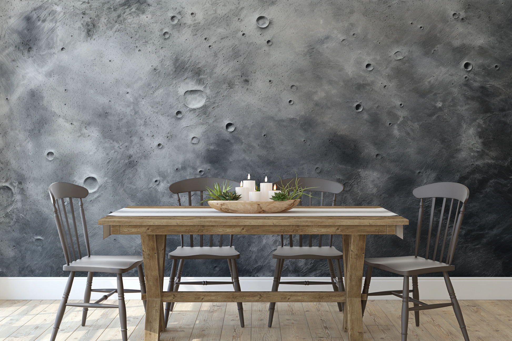 Fototapeta malowana o nazwie Pluto's Mystery pokazana w aranżacji wnętrza.