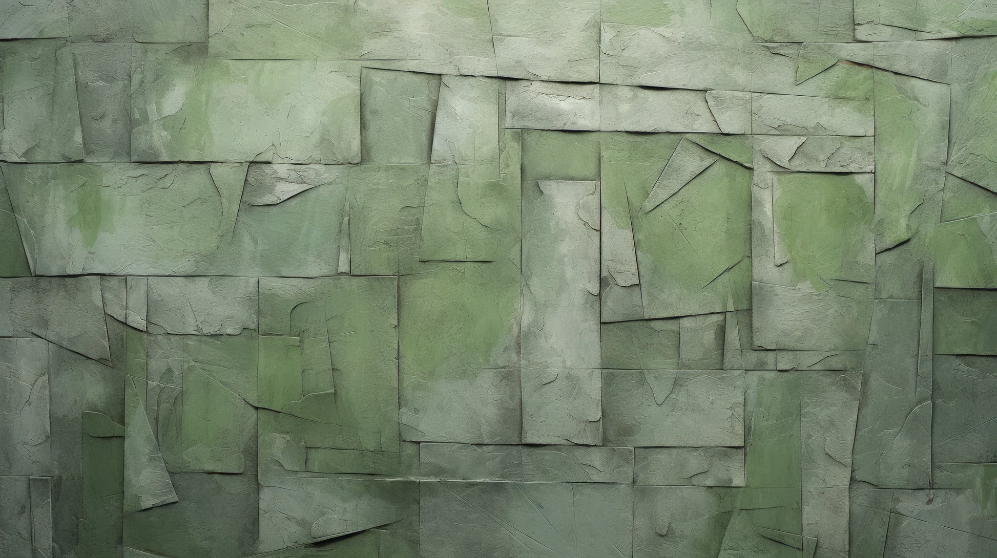 Prezentacja całego wzoru fototapety o nazwie Sage Brushstrokes