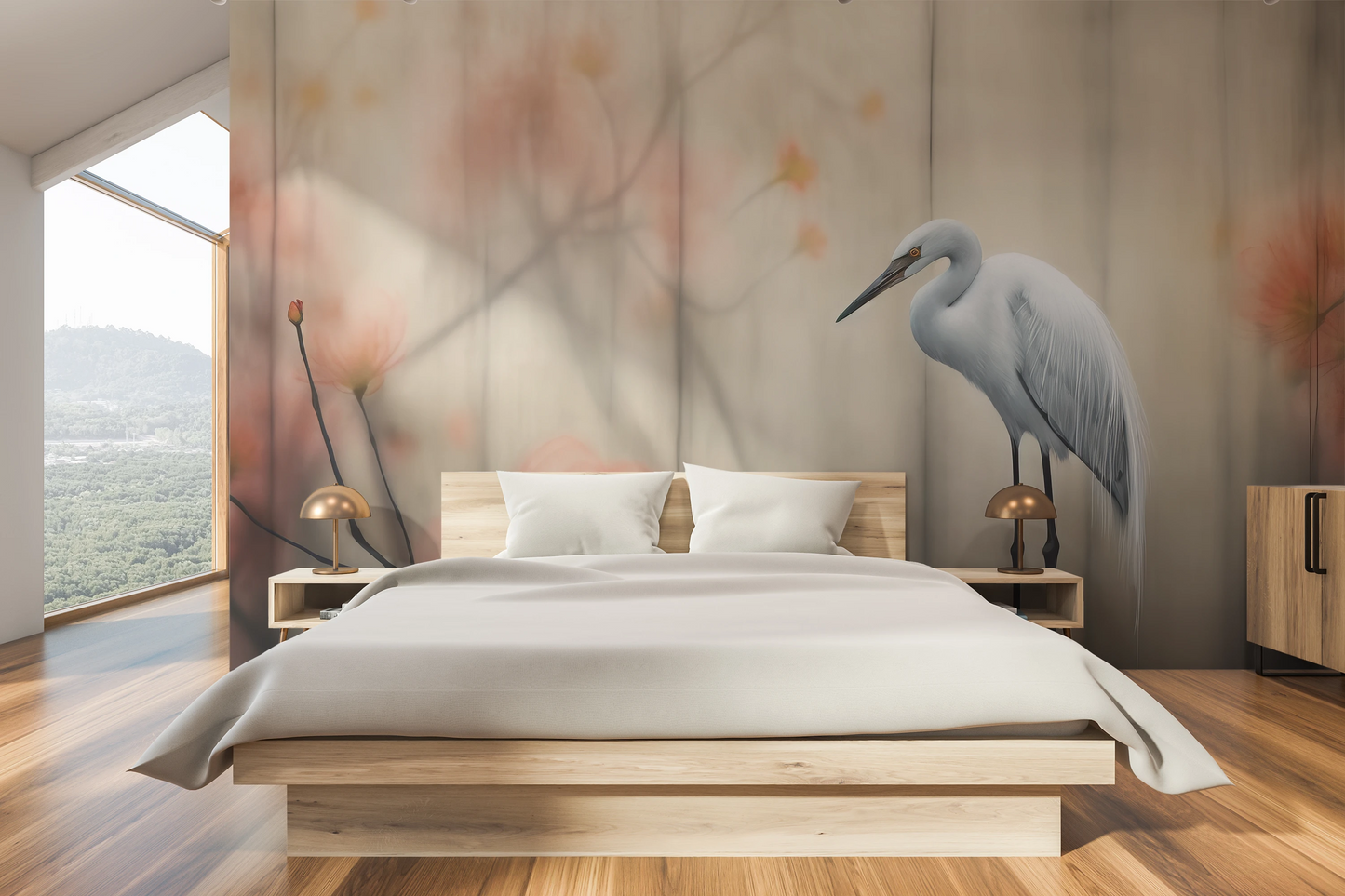 Fototapeta o nazwie Solitary Heron użyta w aranzacji wnętrza.