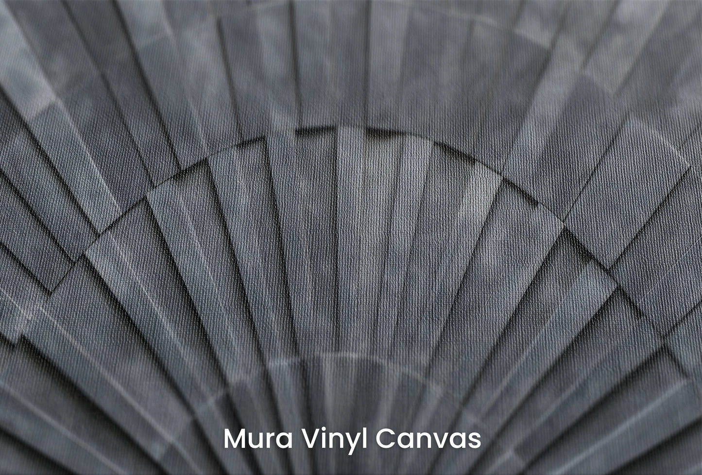 Zbliżenie na artystyczną fototapetę o nazwie Radial Echo na podłożu Mura Vinyl Canvas - faktura naturalnego płótna.