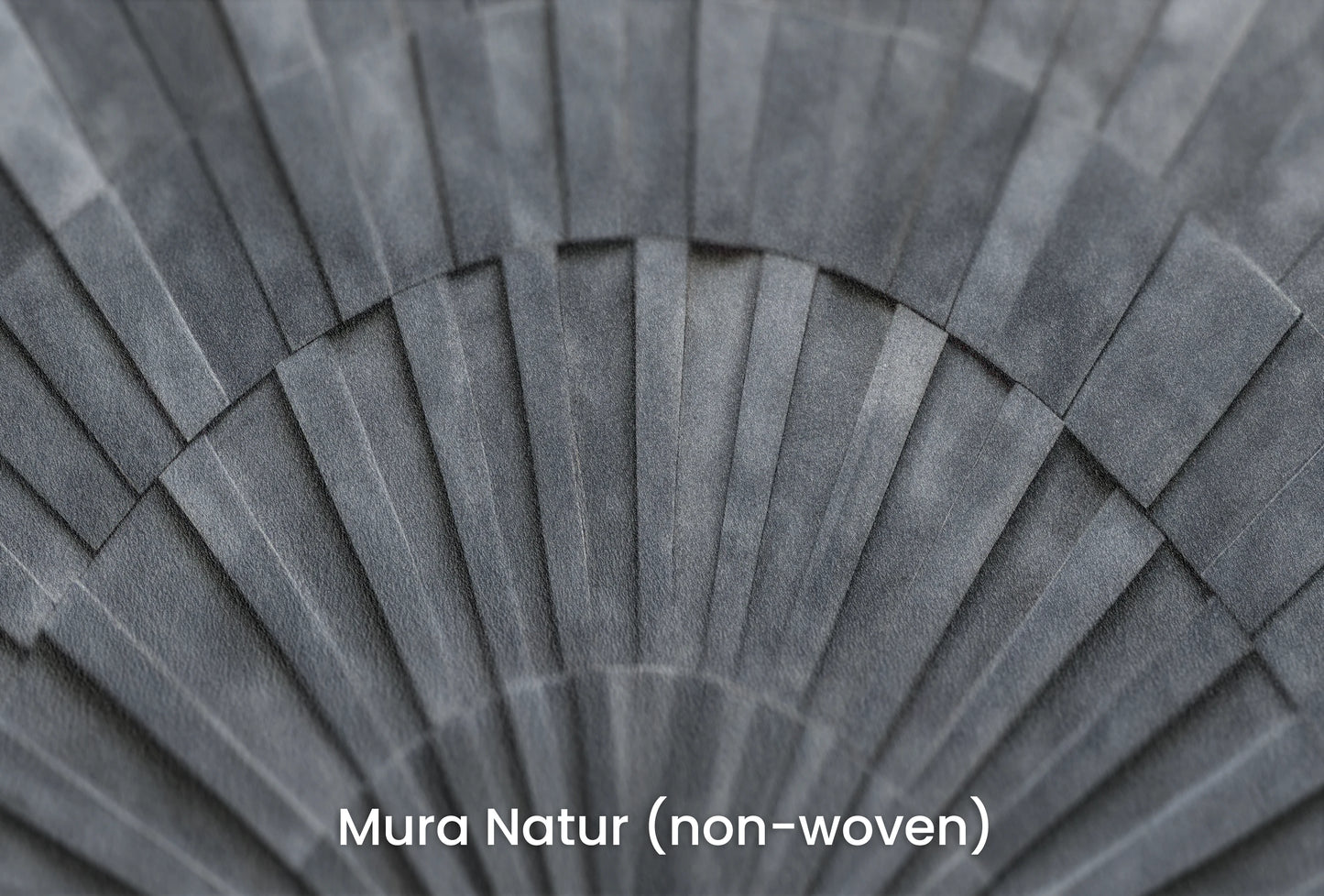 Zbliżenie na artystyczną fototapetę o nazwie Radial Echo na podłożu Mura Natur (non-woven) - naturalne i ekologiczne podłoże.
